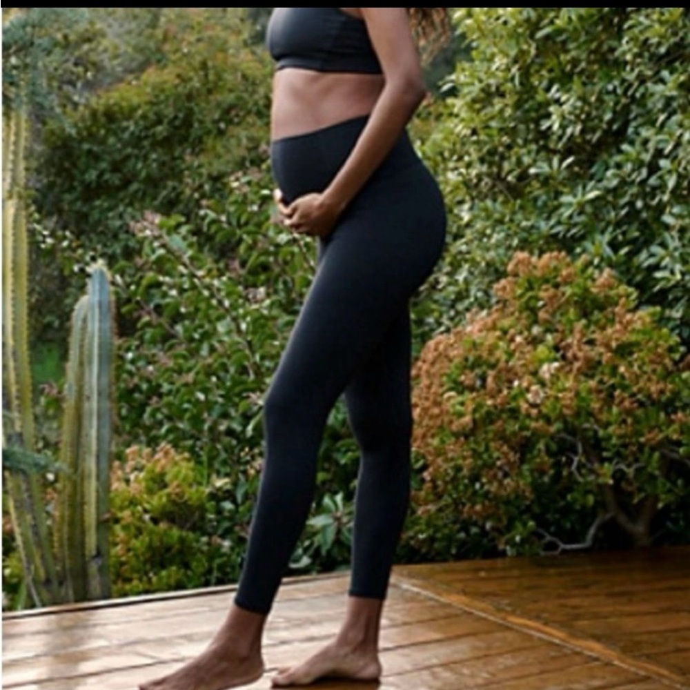 Free People Movement x Hatch Never Better Maternity Leggings and Bra Black NWT S